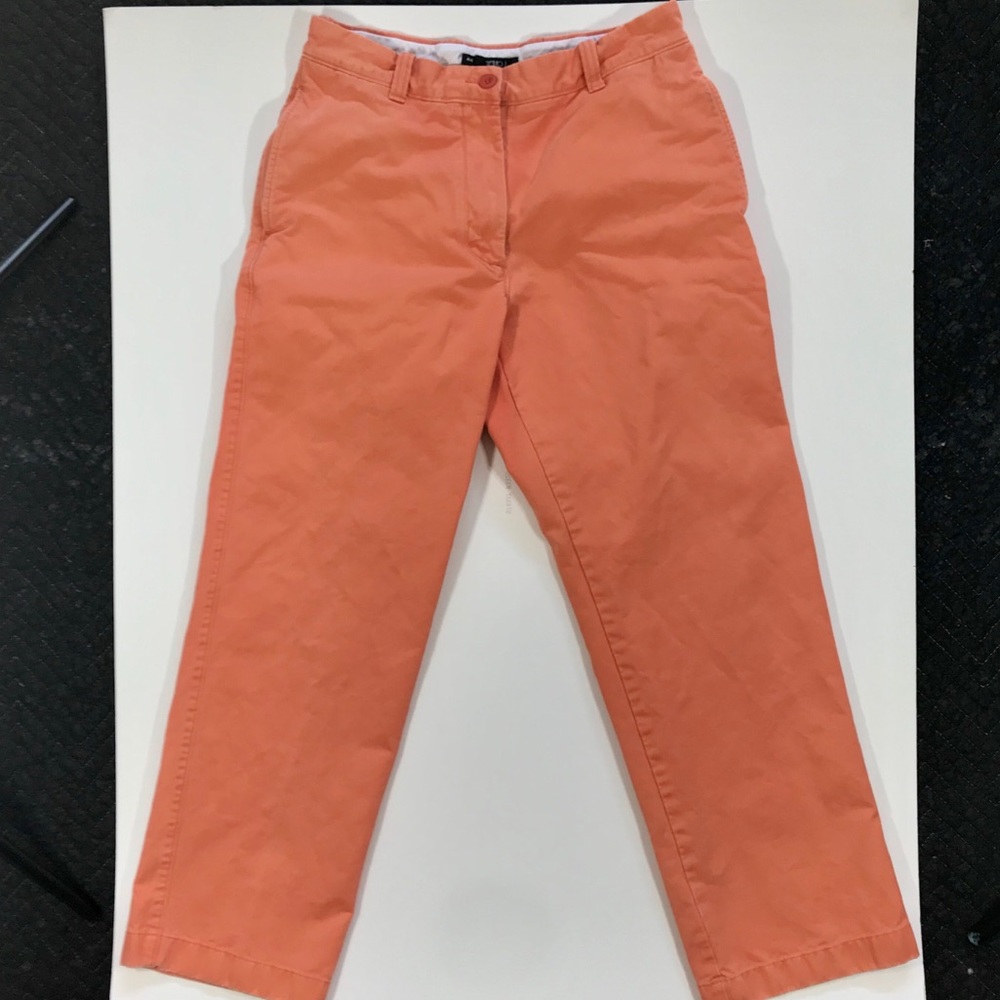 men’s JCrew “broken-in” chino, 32-30, faded orange